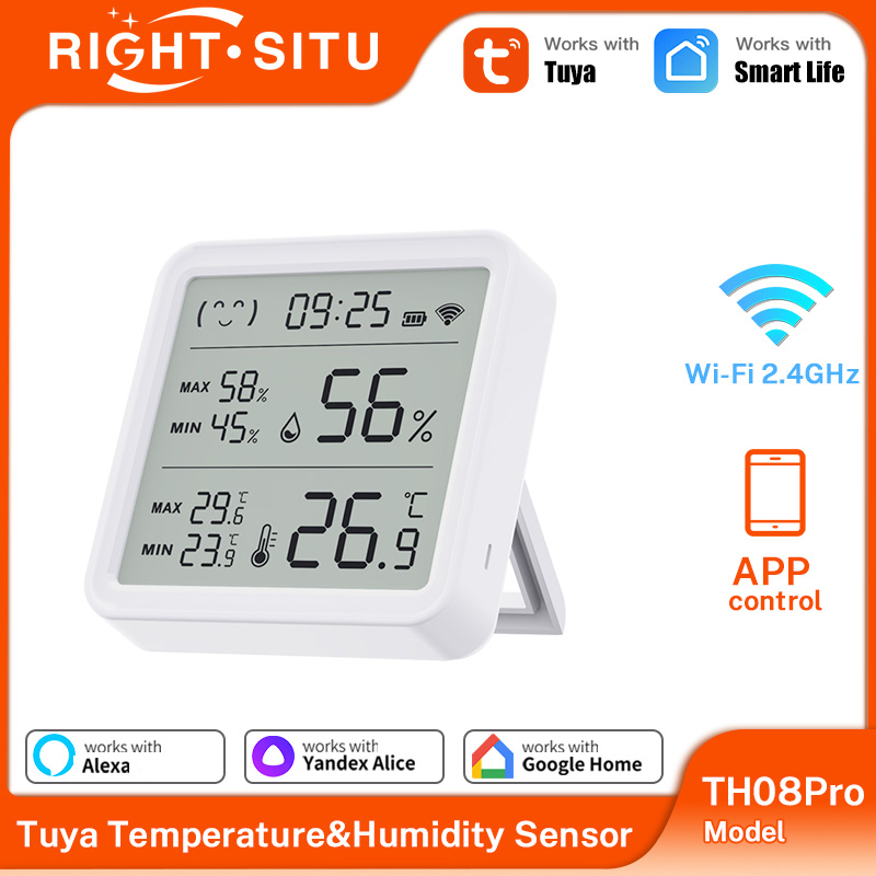 Temperature Humidity Sensor - Умный термогигрометр Tuya WiFi с подсветкой,