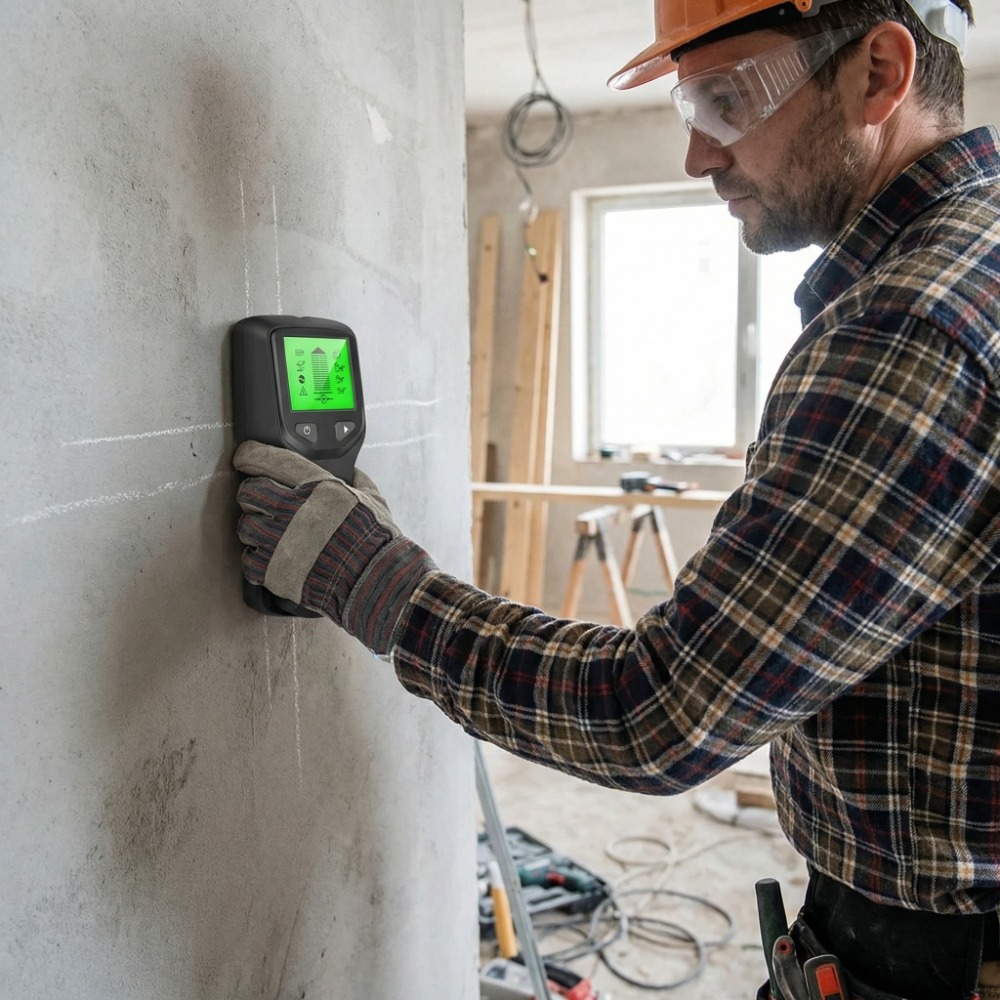 Water Leak Detector Wired - Многофункциональный цифровой детектор 5-в-1: ручной сканер