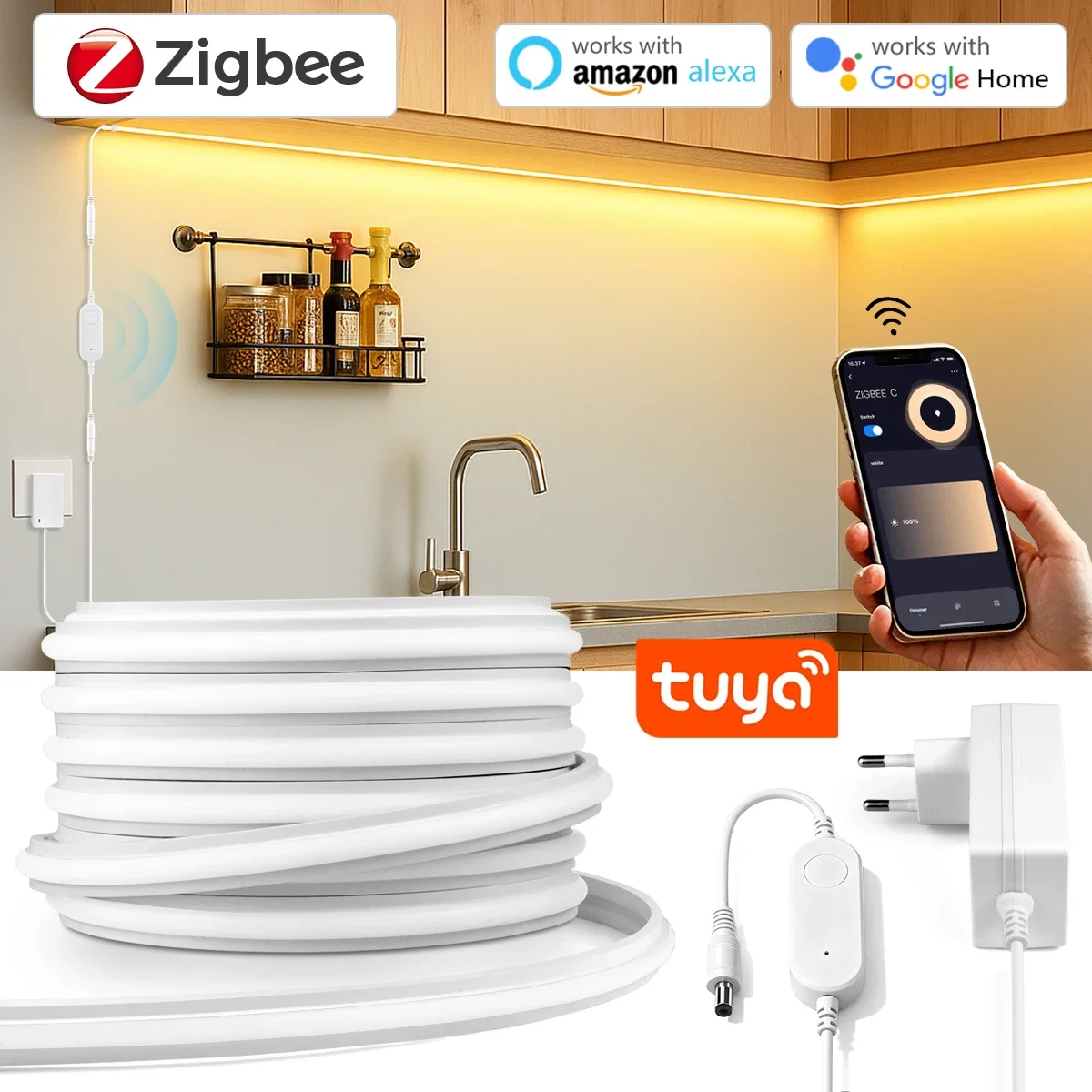 Zigbee Coordinator Stick - Светодиодная неоновая лента Zigbee 3.0 24В