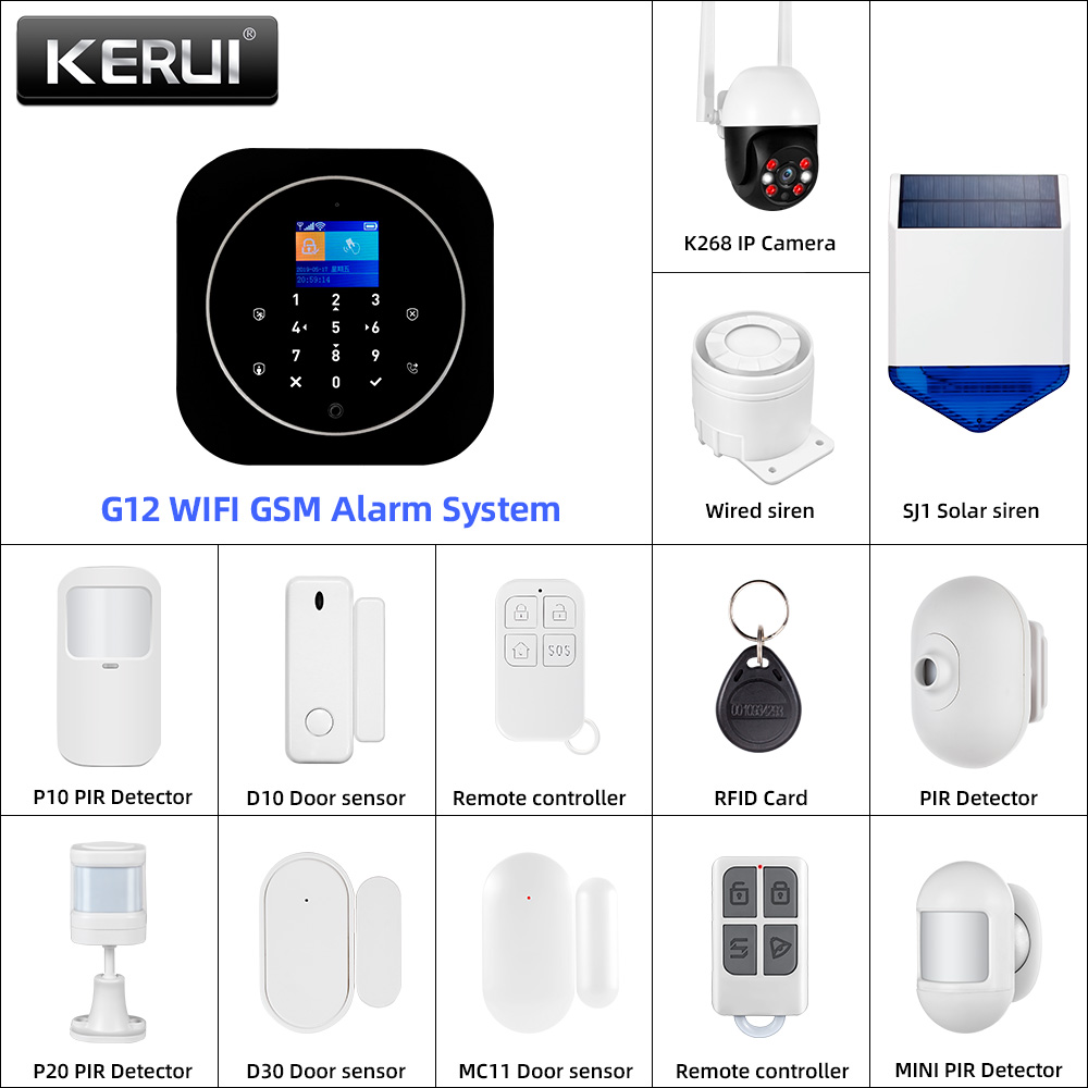 KERUI G12 2G Wi-Fi Беспроводна – обзор и цена Home Automation System Diy