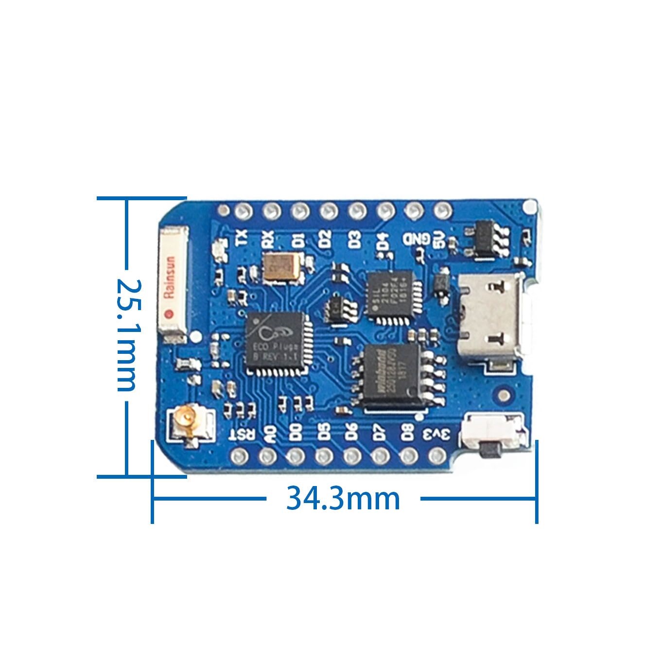 WEMOS D1 Mini Pro 4M 16M байт  – обзор и цена Esp8266 Nodemcu Board