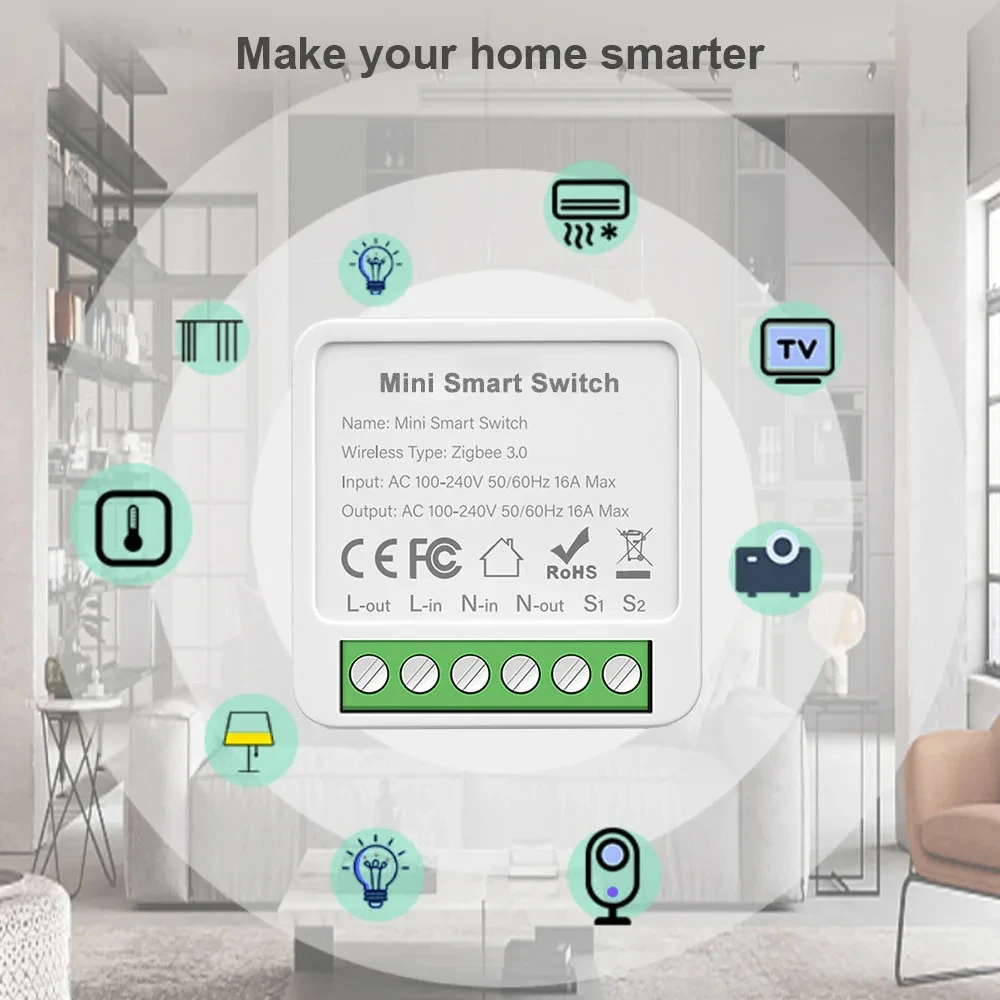 Миниатюрный Wi-Fi Zigbee3.0 Ум – обзор и цена Smart Home Automation Diy