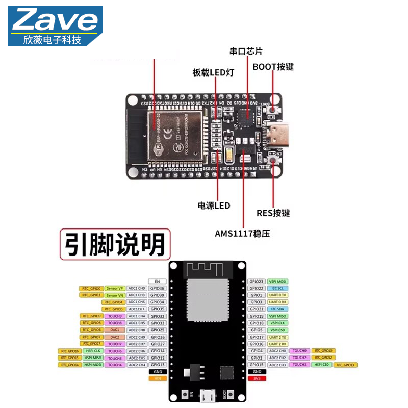 Плата разработки ESP32 WiFi Bl – обзор и цена Level Shifter 3.3V