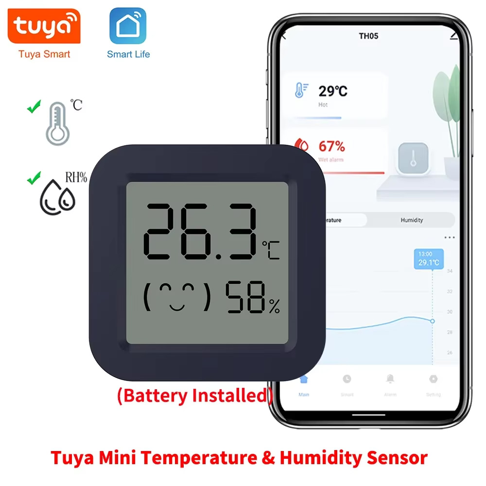 Мини-умный термометр-гигрометр – обзор и цена Temperature Humidity Sensor