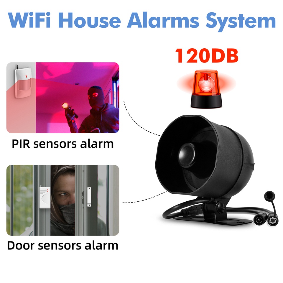 KERUI 120 дБ сирена сигнализац – обзор и цена Smart Home Automation Diy