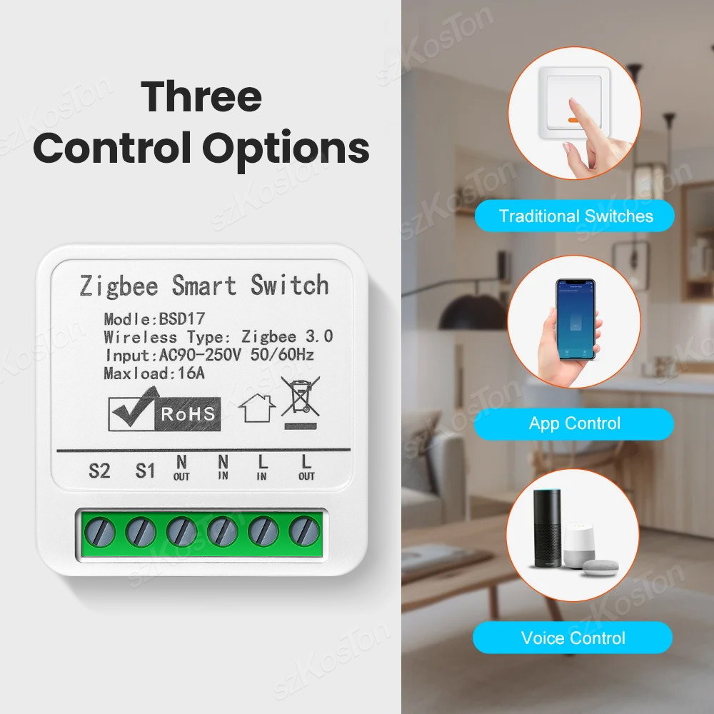 16A Tuya ZigBee Модуль умного  – обзор и цена Smart Home Automation Diy